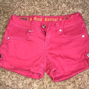 Rock revival jean shorts